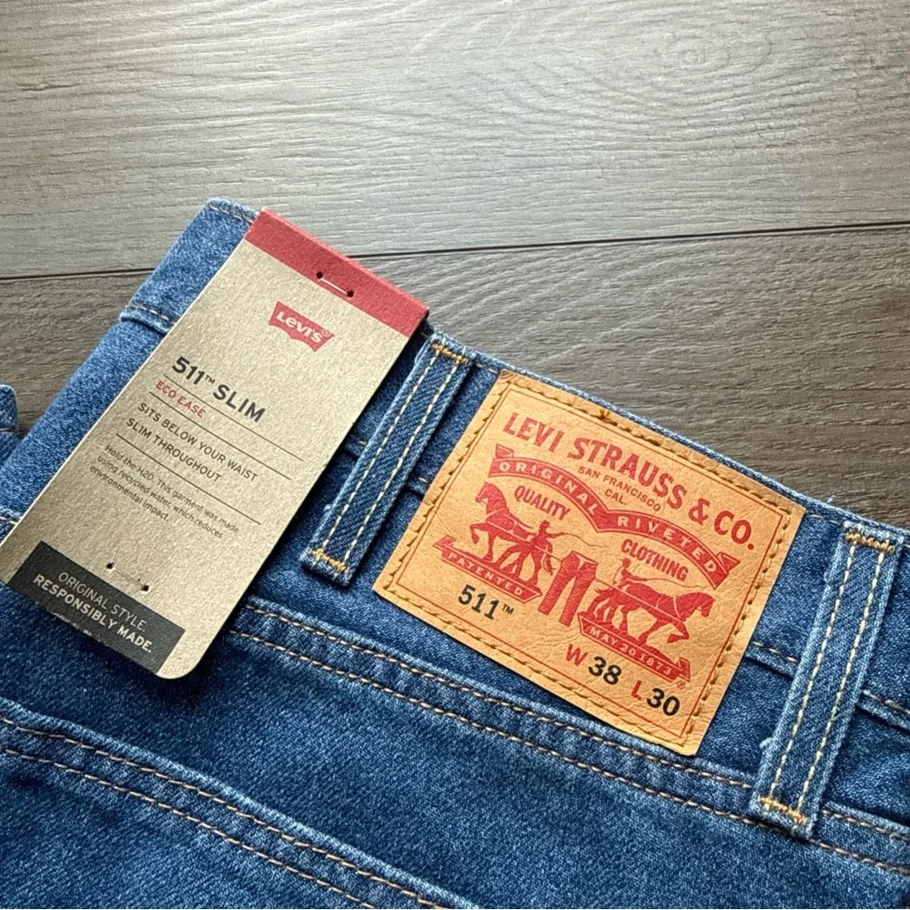 Levi's Men's 511 Slim Jeans in Blue W38 x L30 NWT